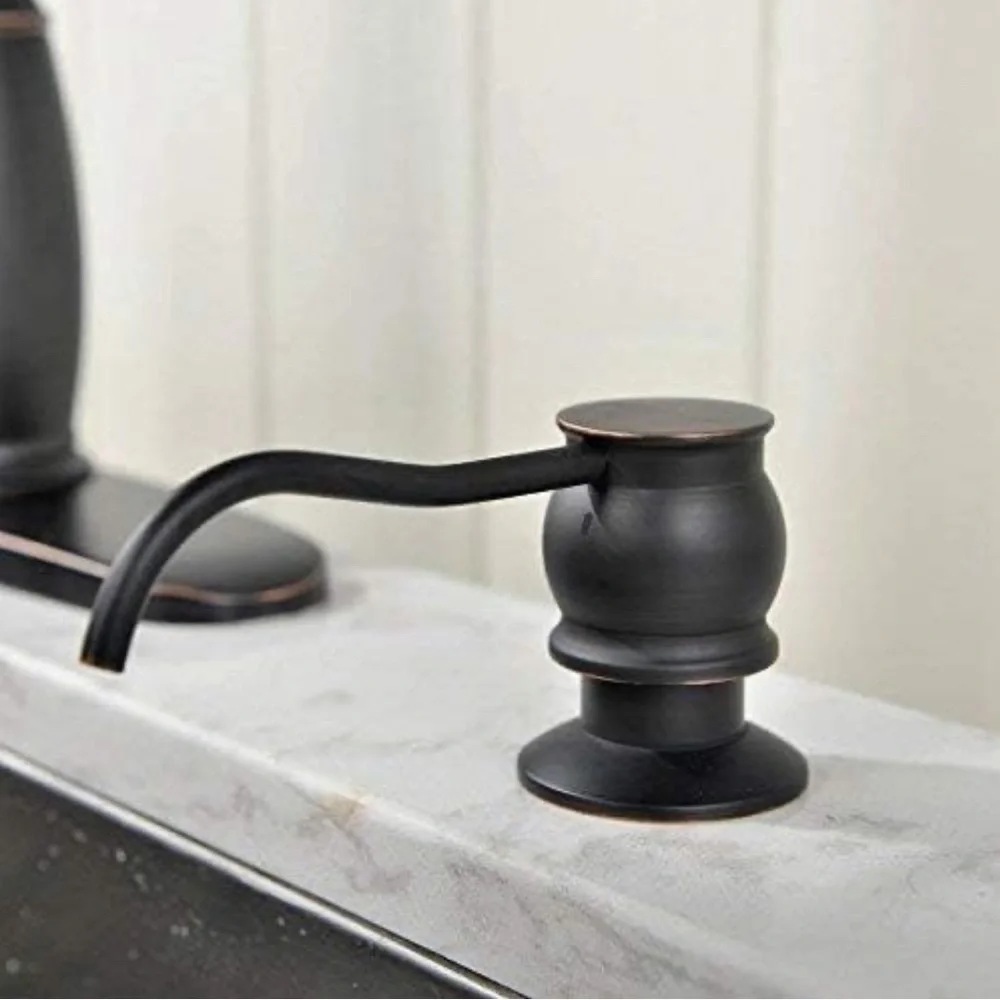SHACO Vintage Design Oil Rubbed Bronze 13 OZ Counter top Kitchen Soap Dispenser